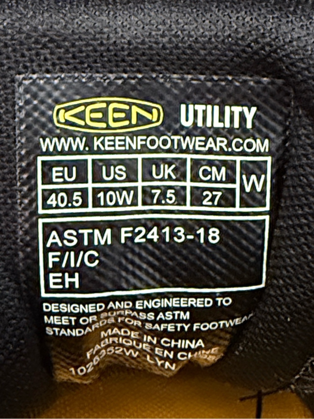 KEEN Utility KonnectFit EH Alloy Toe Low Safety Shoes Womens 10W Wide Green NWOT - Picture 13 of 16